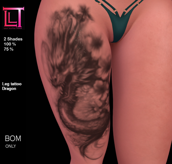 Leg tattoo dragon *LLT*