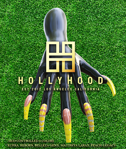 Hollyhood Coffin Curved Mani - Bubble