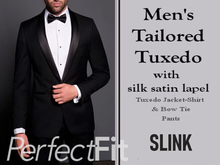SLINK-TUXEDO JACKET-PANTS OUTFIT - BUSINESS SUIT-MENS WEDDING OUTFIT-GROOMS TUX SUIT OUTFIT-EXECUTIVE SUIT