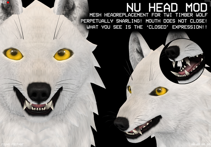 Found Footage - TWI Wolf Headmods - Nu
