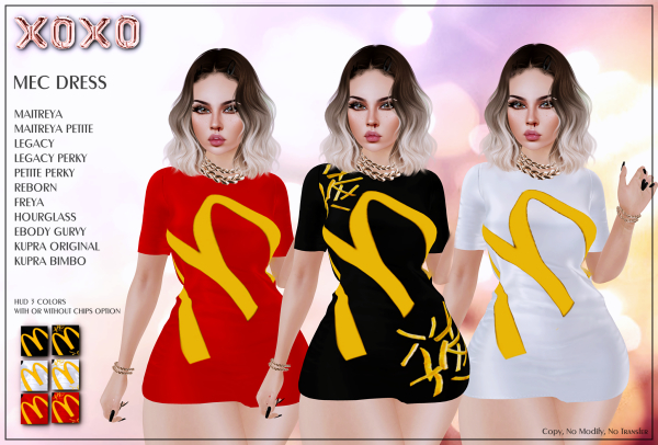 XOXO - MEC DRESS HUD 3 COLORS