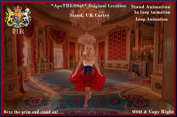 Stand Animation Stand, UK Curtsy