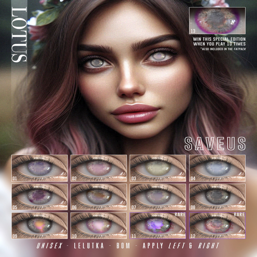 12. LOTUS. Saveus Eyes  [boxed] RARE