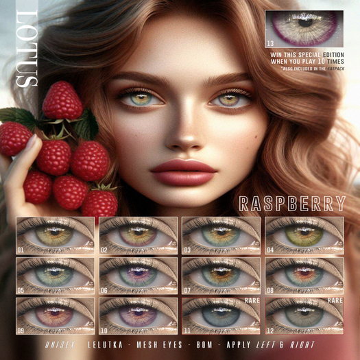 11. LOTUS. Raspberry Eyes  [boxed] RARE