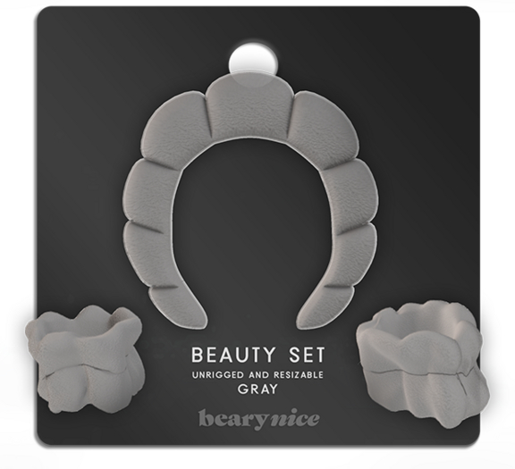 beary.// beauty set - gray