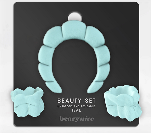 beary.// beauty set - teal