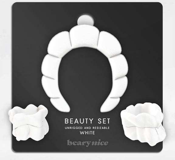 beary.// beauty set - white 