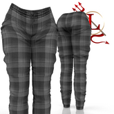 Grey Plaid Casual Pants LaraX