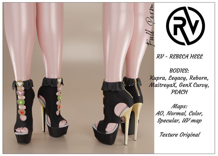 RV - REBECA HEEL - FULLPERM