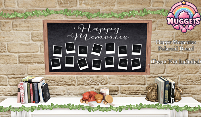 Happy Memories Polaroid Board-REZ