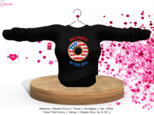 YOURMOM /\ - Envie ' Big Party USA Women's Sweater