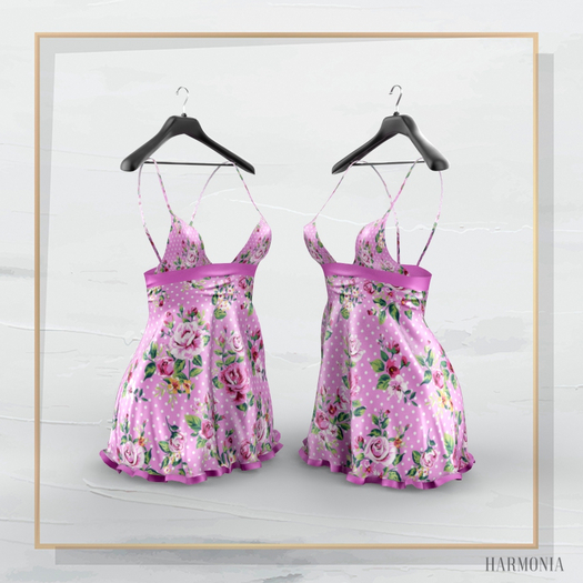 Vintage Rose Tulip Dress