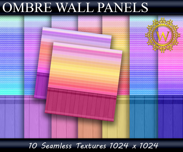 Ombre Wall Panels Textures