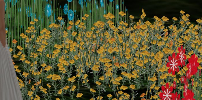 ALMOST FREE! WHIMSY 1 PRIM YELLOW  SCULPTY FAE FANTASY FLOWERS