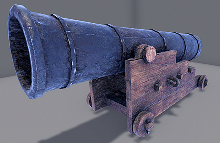 [CC] Authentic Mesh Pirate Cannon - 12 LI