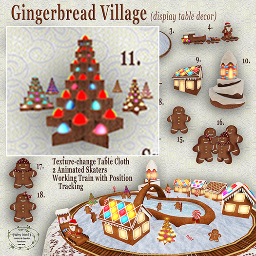 11. {Why Not?} Gingerbread Village Trees