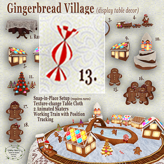 13. {Why Not?} Gingerbread Village Candy