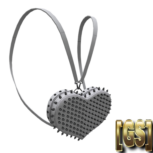 [GS] Heart Loub Backpack White