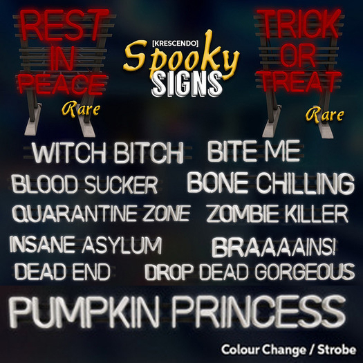 [Kres] Spooky Signs - Pumpkin Princess