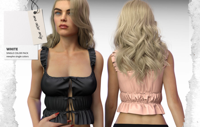 Newphe - Luna Top - White