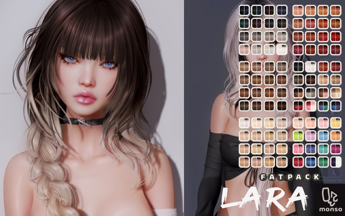 [monso] Lara Hair /Fatpack