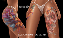  GREY - Tattoo - My flowers -LG-BL-RB - BOM