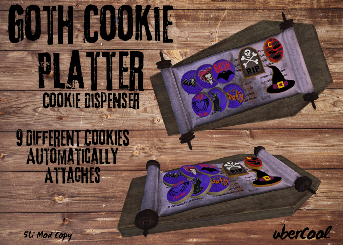 *uC* Goth Cookie Platter Dispenser - auto attach