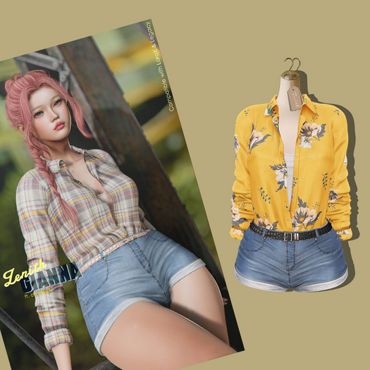 (Wear) =Zenith=Gianna (Orange Flower / G)