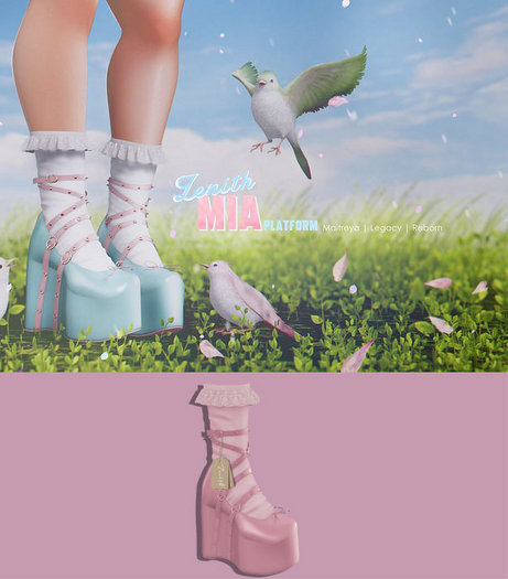 (Wear) =Zenith=Mia Platform (Pink)