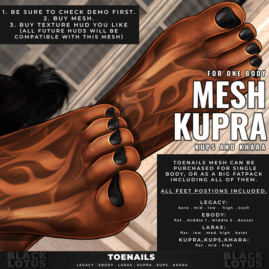 [BL] Toenails mesh HD // FATPACK - Kupra 3.0