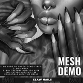 [BL] Claw nails mesh - 5min DEMO [updated]