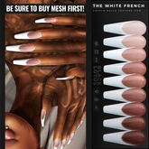 [BL] Coffin nails HUD // white french