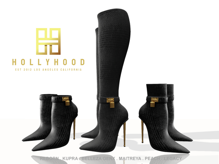 DEMO Hollyhood Tacara Boot Pack 3 in 1 - Gater Leather