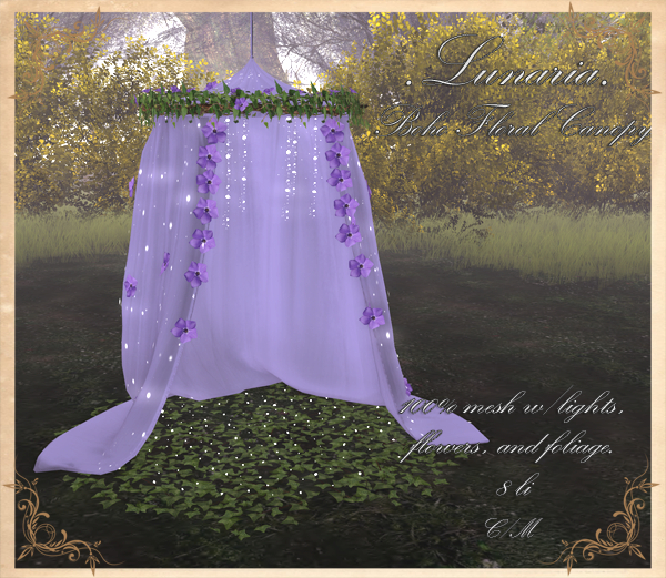 .Lunaria. Boho Floral Canopy 