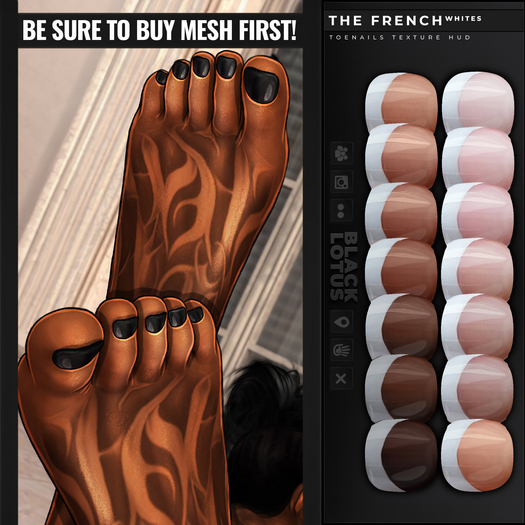 [BL] Toenails HUD // the french white v.2