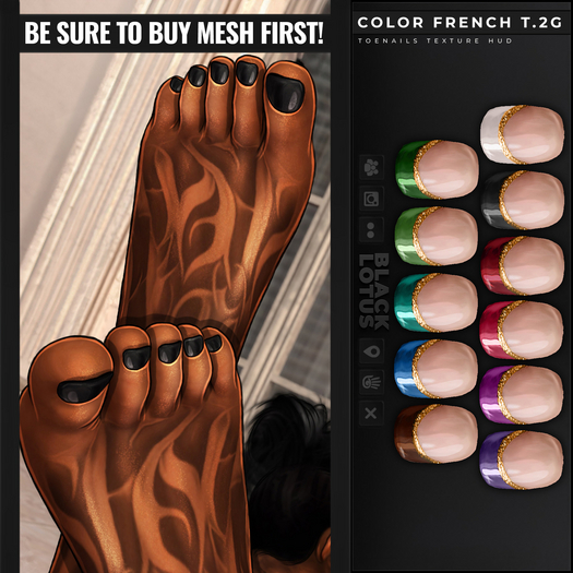 [BL] Toenails HUD // color french T.2G