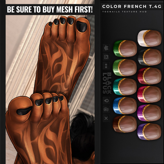 [BL] Toenails HUD // color french T.4G
