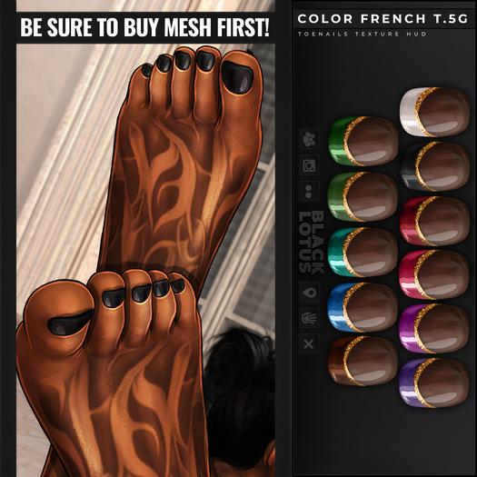 [BL] Toenails HUD // color french T.5G