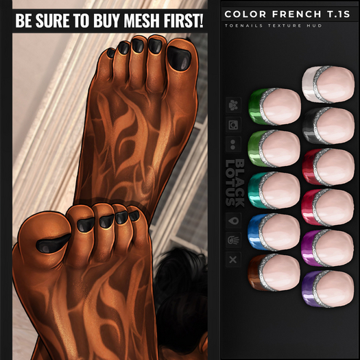 [BL] Toenails HUD // color french T.1S