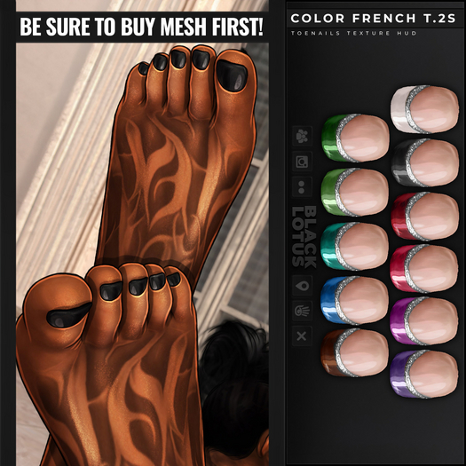 [BL] Toenails HUD // color french T.2S