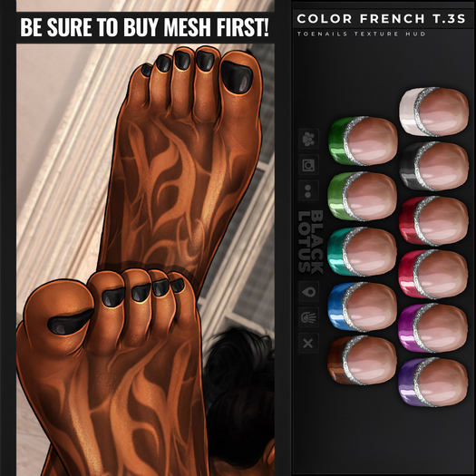[BL] Toenails HUD // color french T.3S