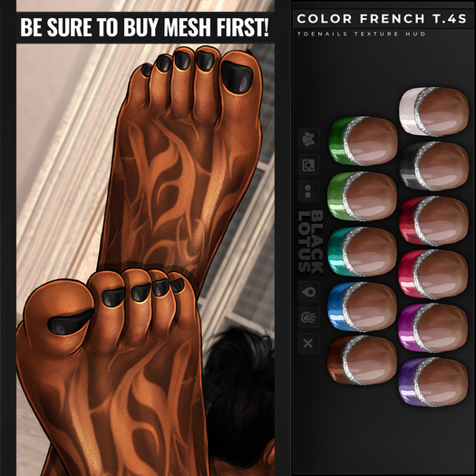 [BL] Toenails HUD // color french T.4S