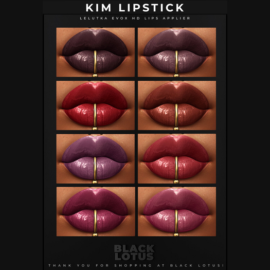 [BL] Kim lipstick // Lelutka EVOX HD HUD