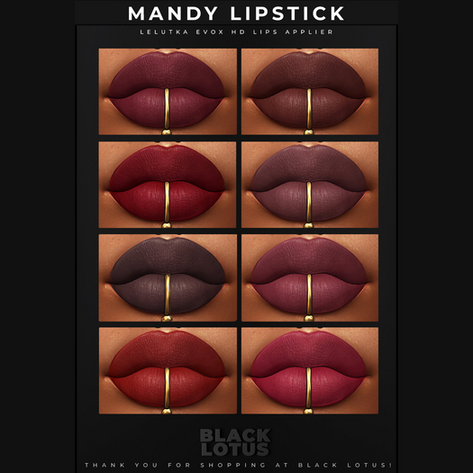[BL] Mandy lipstick // Lelutka EVOX HD HUD