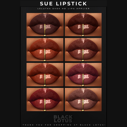 [BL] Sue lipstick // Lelutka EVOX HD HUD