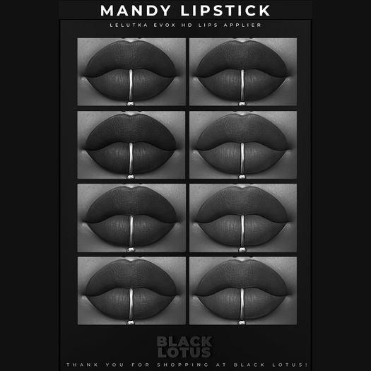 [BL] Mandy lipstick // DEMO Lelutka EVOX HD HUD