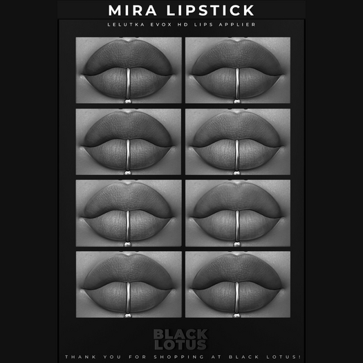 [BL] Mira lipstick // DEMO Lelutka EVOX HD HUD
