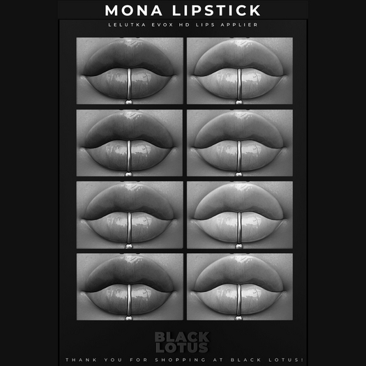 [BL] Mona lipstick // DEMO Lelutka EVOX HD HUD