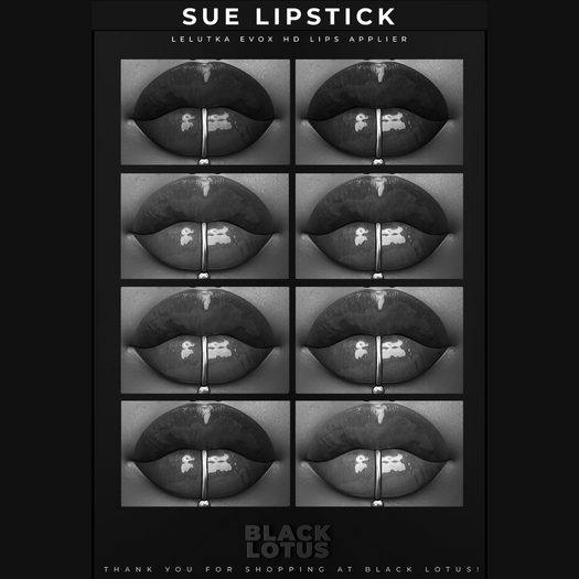 [BL] Sue lipstick // DEMO Lelutka EVOX HD HUD