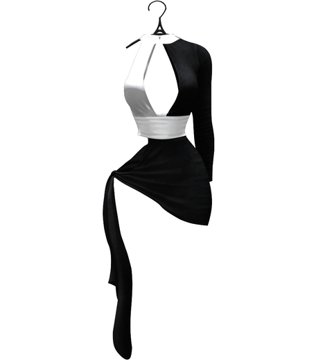 aprelle candice dress whiteblack